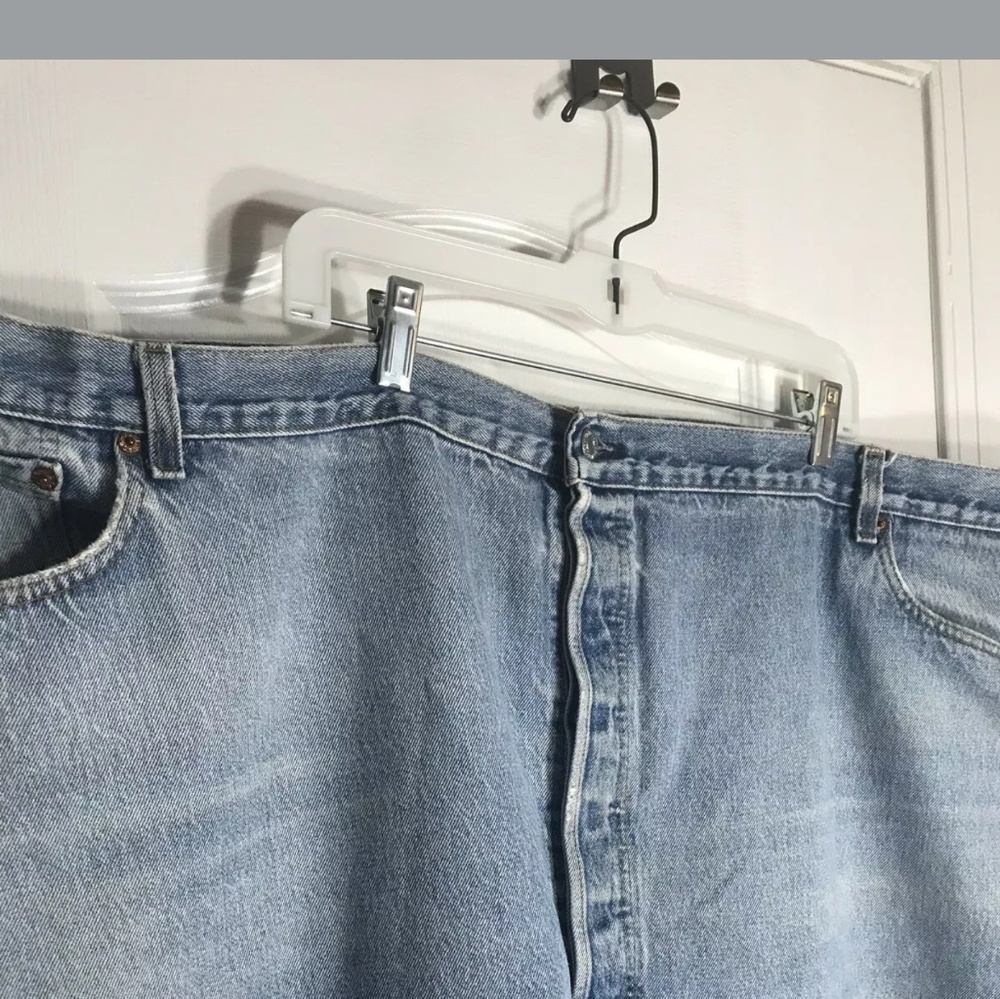58 waist Levi 501 denim blue jeans.  Women sz 38